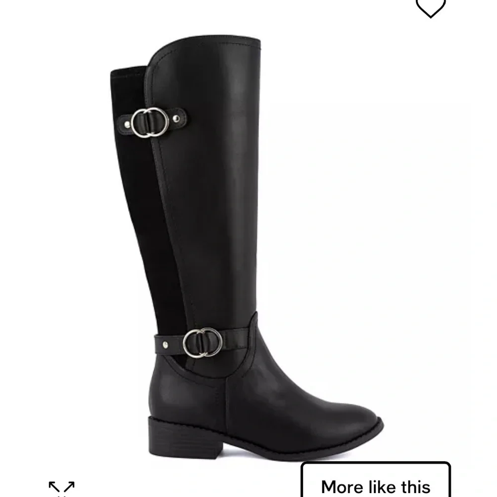 Jones New York Leandraa Black Knee High Boots 5.5M NIB